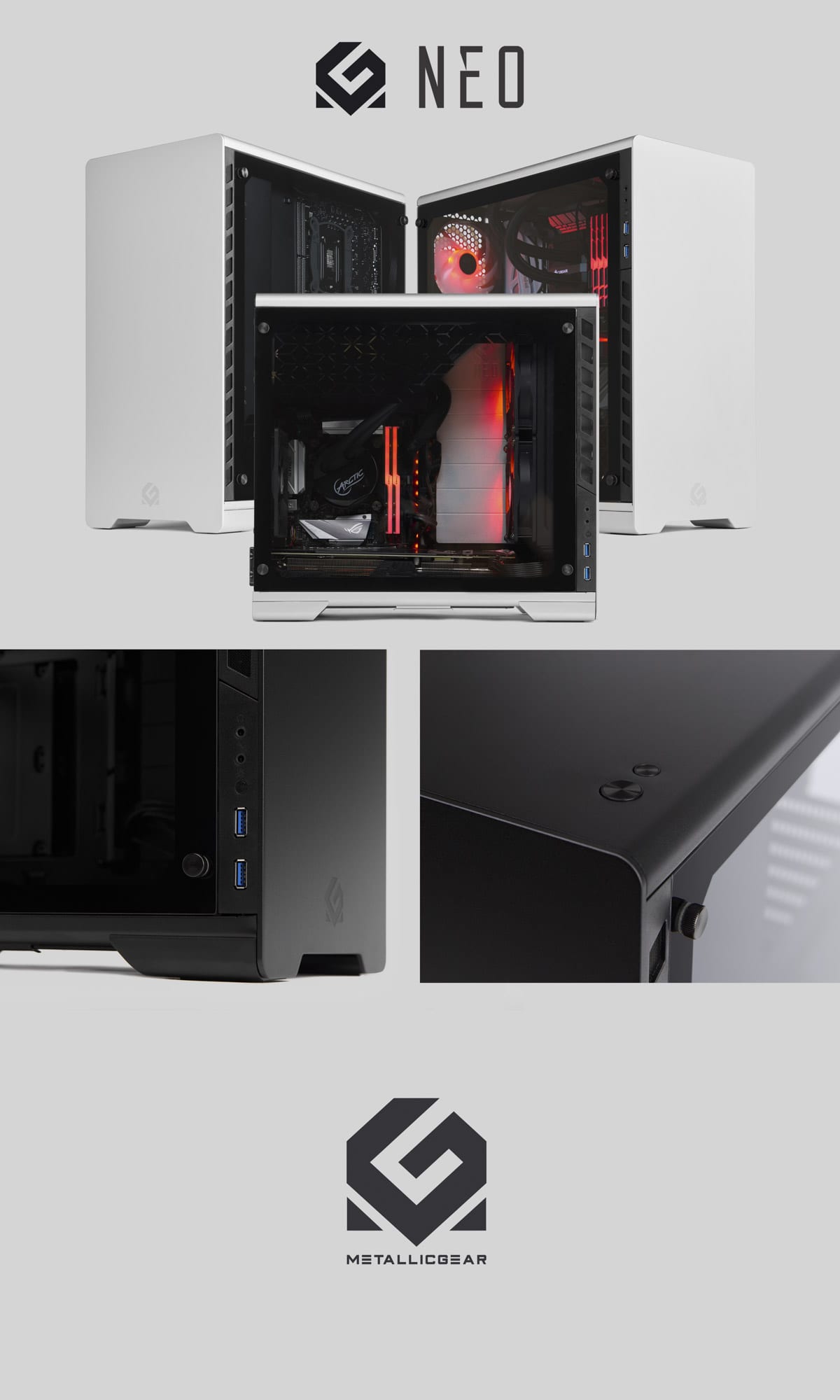 MG Neo computer case product photography by ITR Visuals