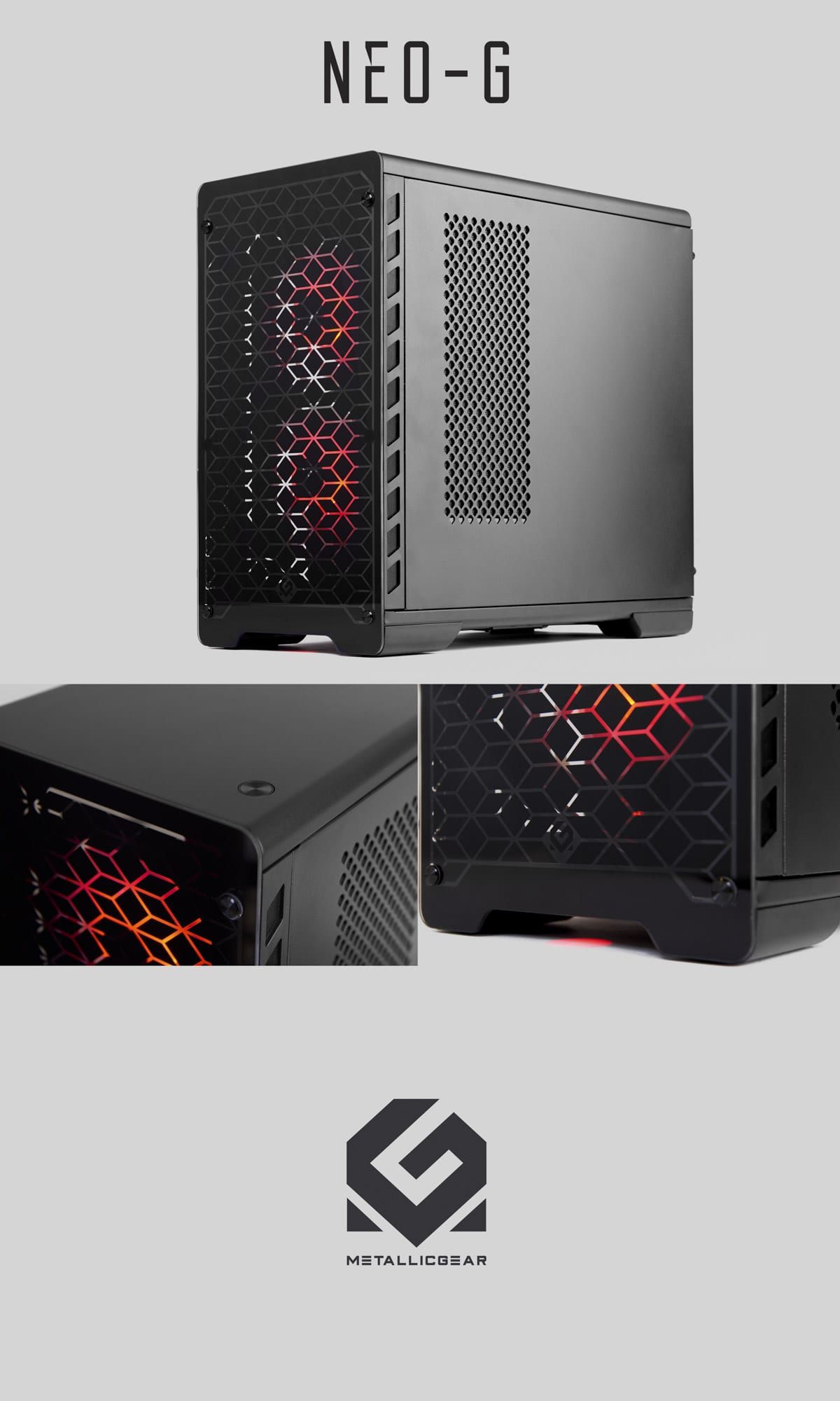 MG Neo computer case product photography by ITR Visuals