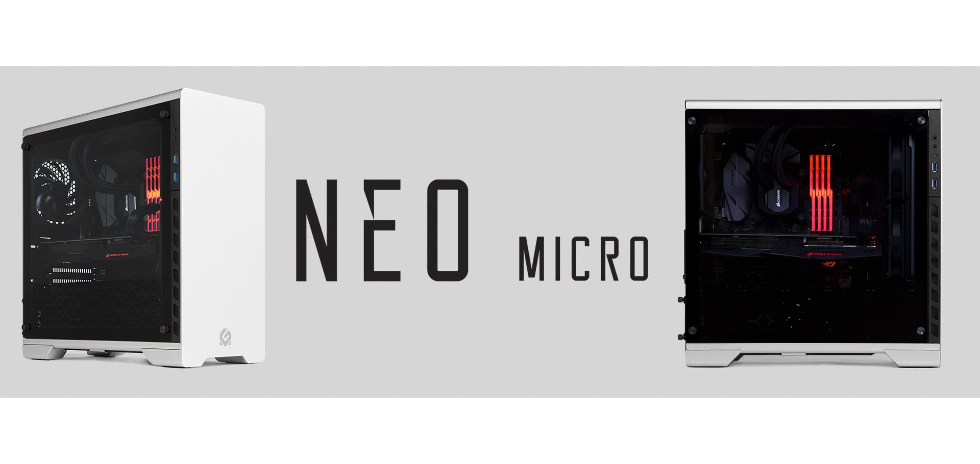 MG Neo computer case product photography by ITR Visuals