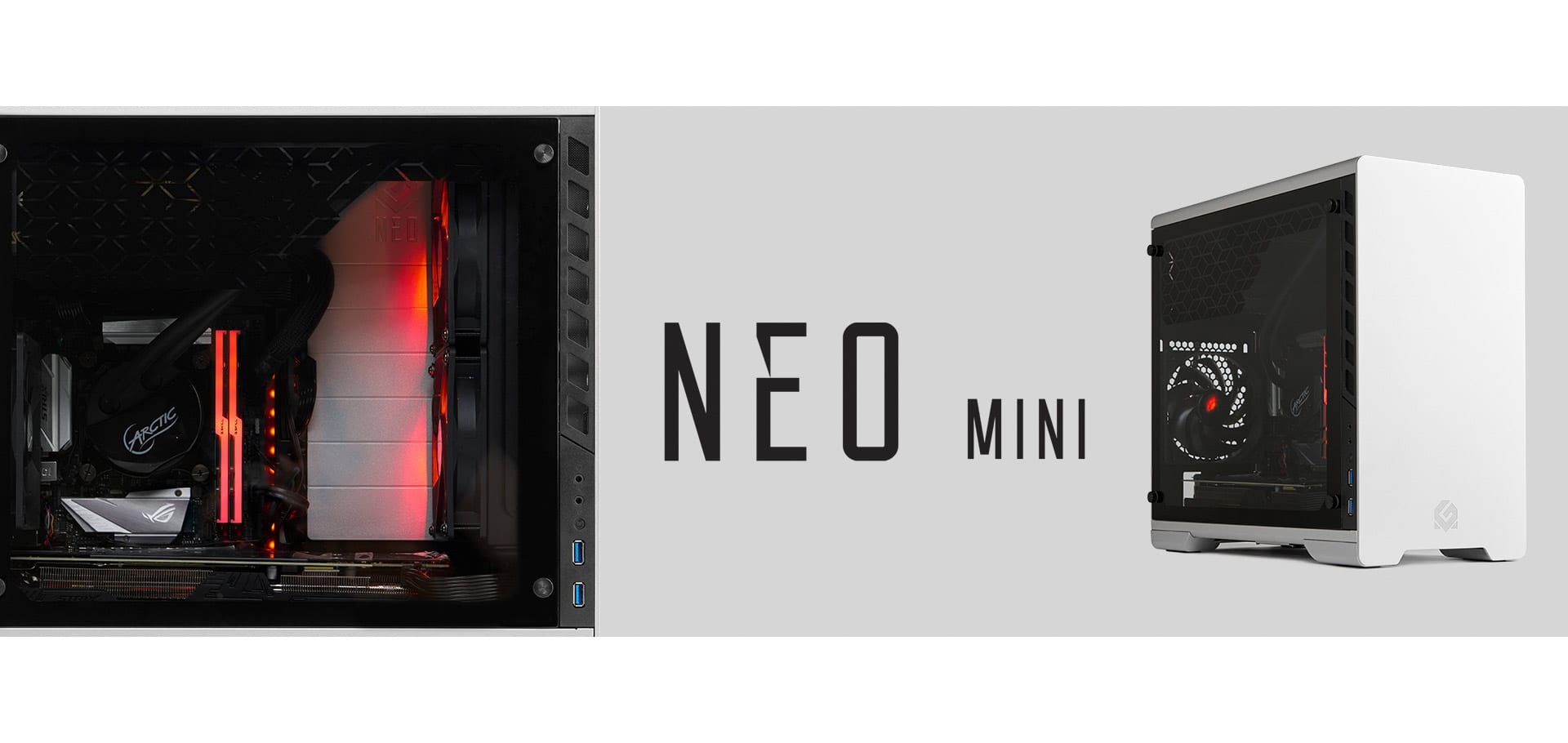 MG Neo computer case product photography by ITR Visuals