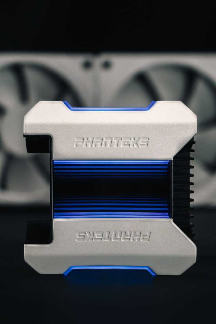 Phanteks Glacier AIO - Product photography for e-commerce and print by ITR Visuals in Guangzhou, China