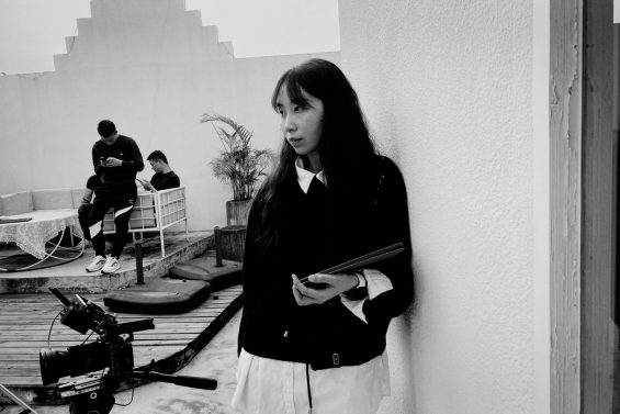 Director Hitomi overviewing the scene