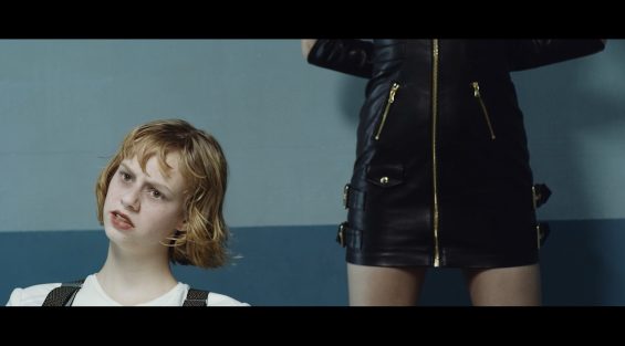 Screenshot from MNG's "are you one of us" fashion video