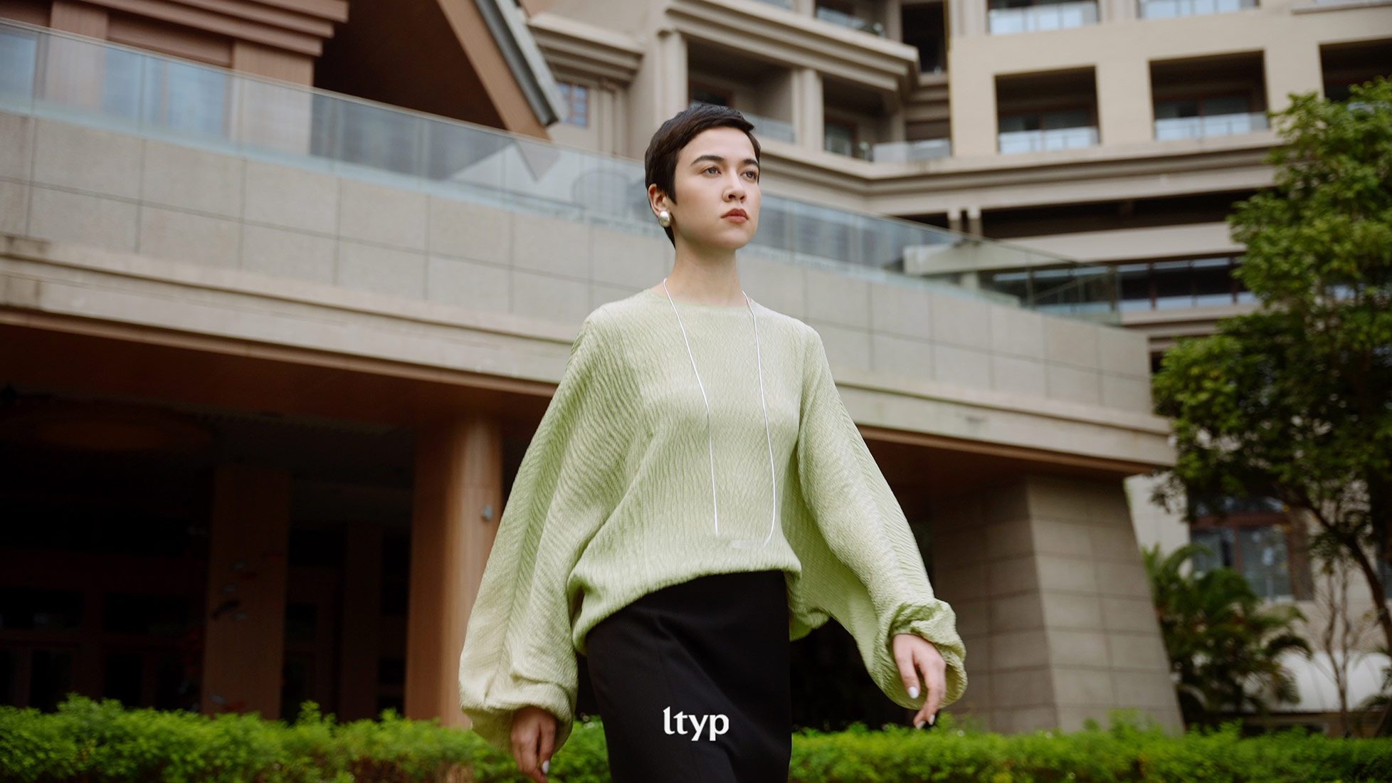 still from the fashion show video for LTYP shot in Shanwei China