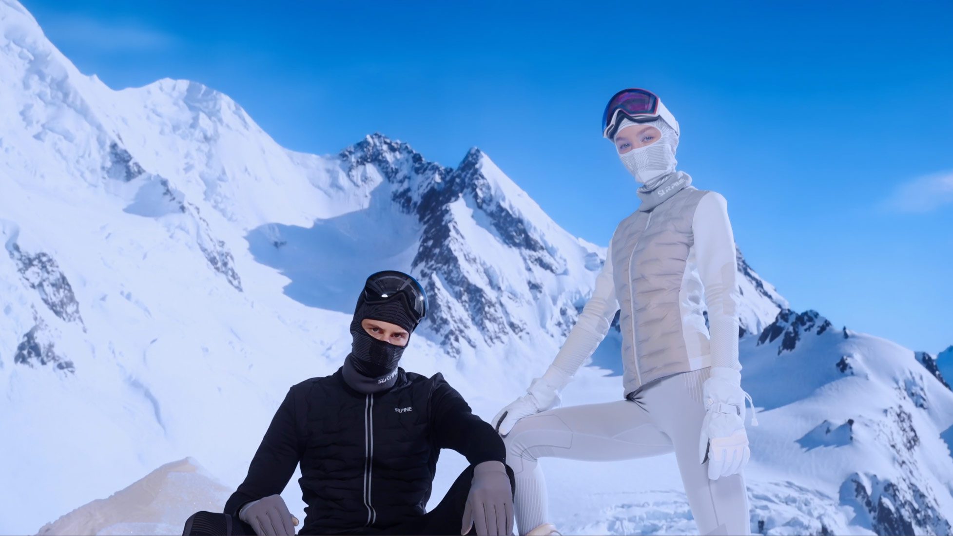 Screengrab from Surpine's Autumn Winter fashion video shot in China.