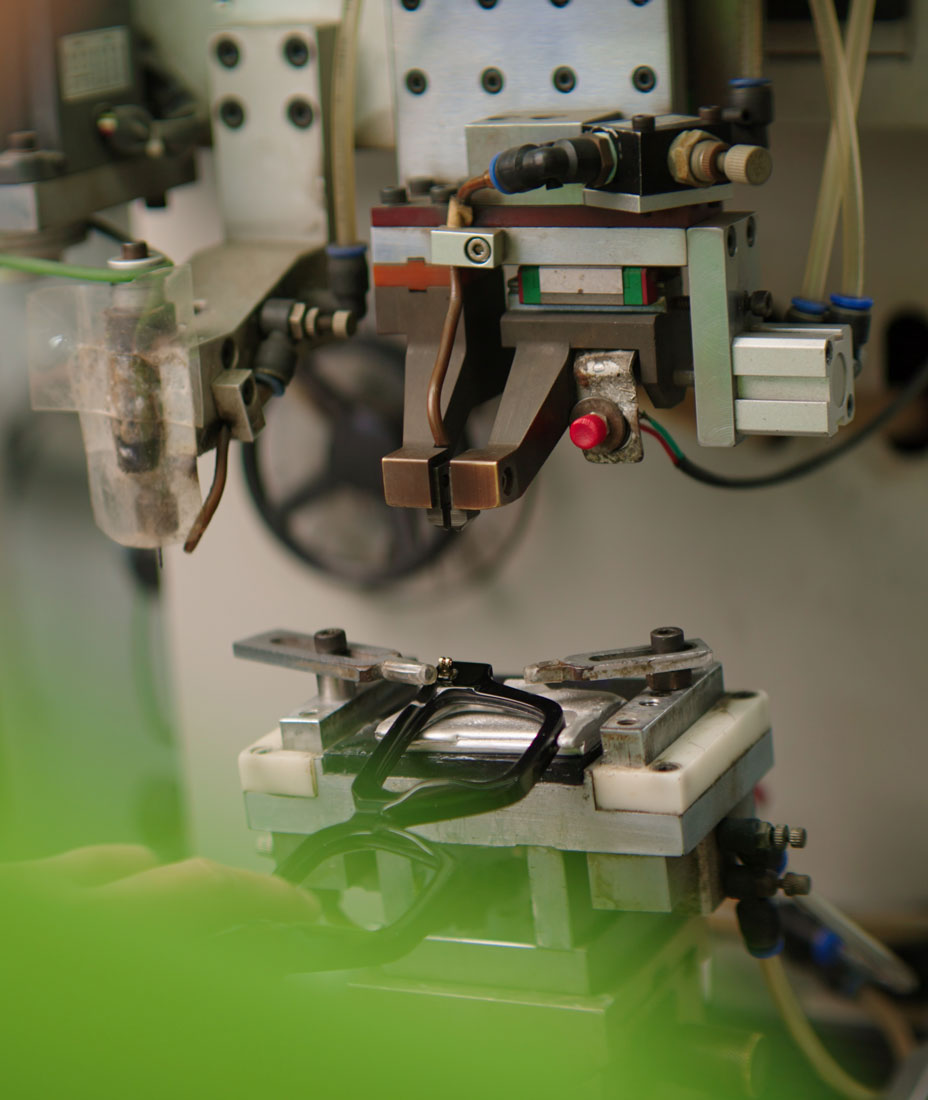 James Oro glasses factory video stills