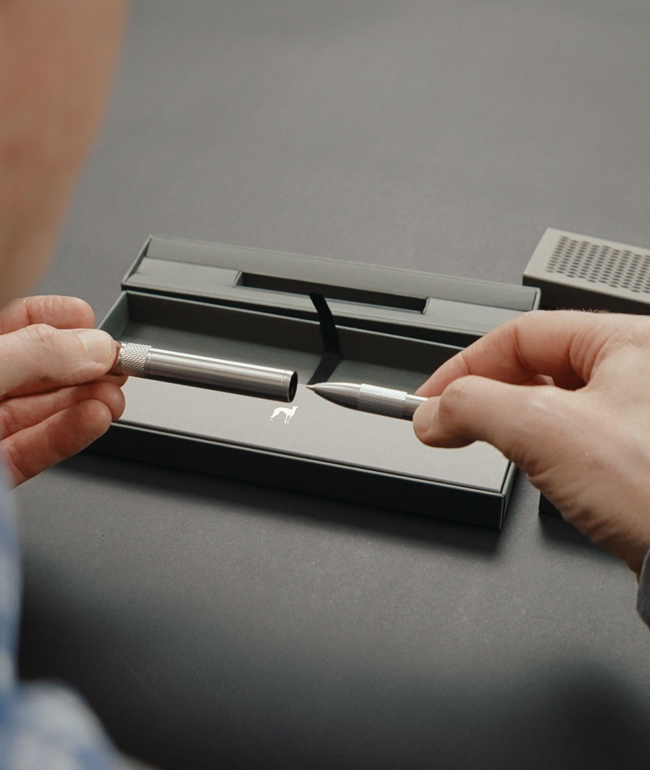 lifestyle photography and video for Thomas slim edc pen kickstarter campaign