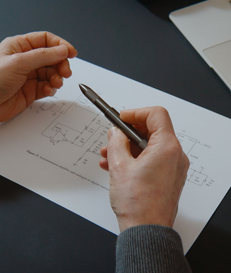 lifestyle photography and video for Thomas slim edc pen kickstarter campaign