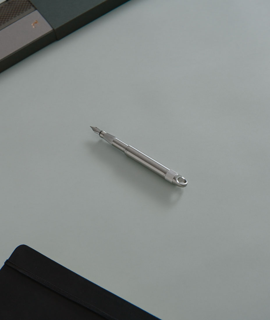 lifestyle photography and video for Thomas slim edc pen kickstarter campaign