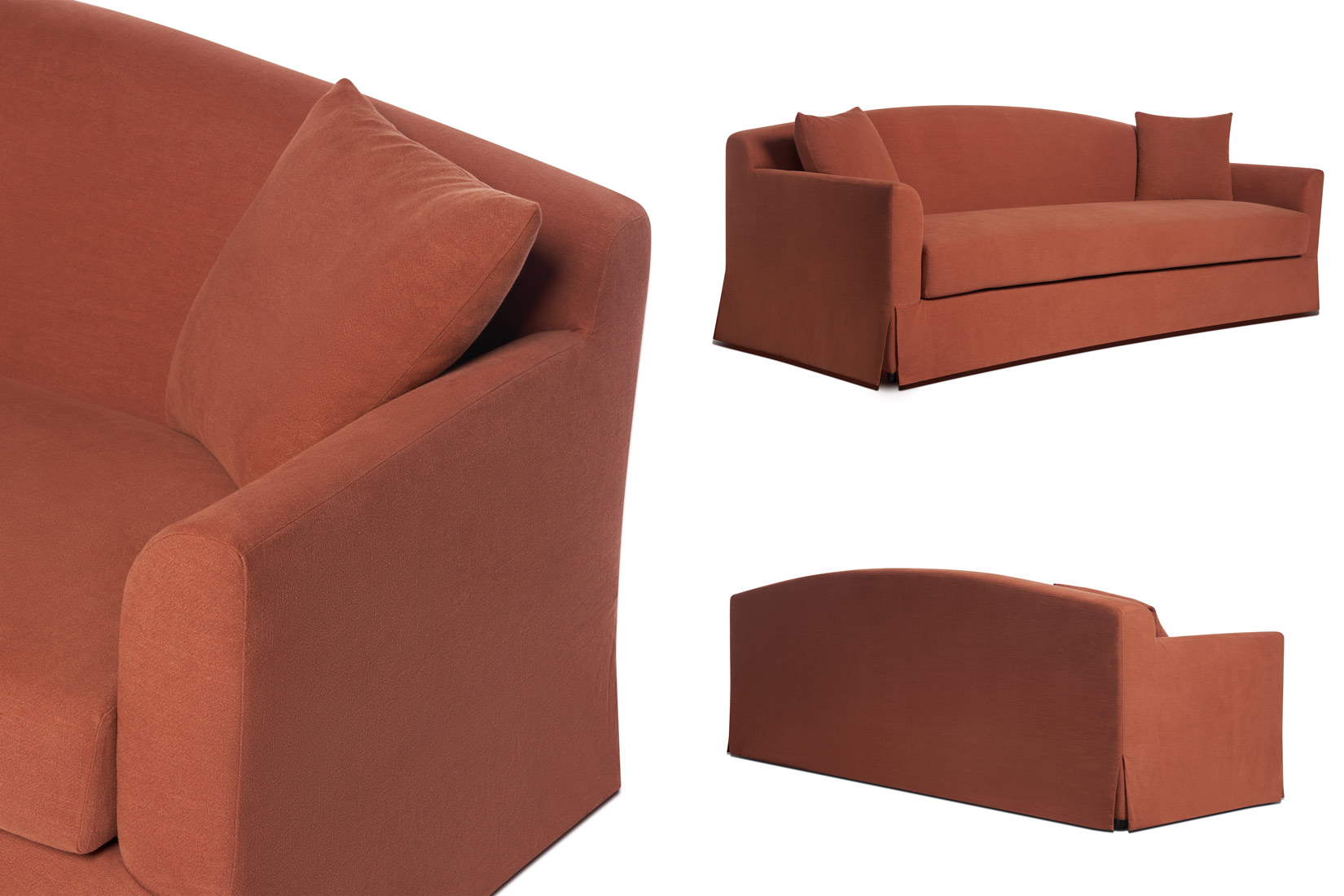 Product photography for sofas in China by ITR Visuals for Crafted Furniture from Australia